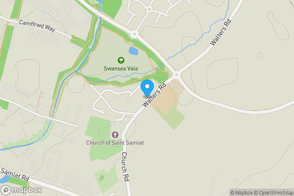 Map location for 77 Walters Road, Llansamlet, Swansea, SA7 9RW