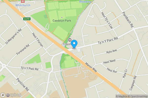 Map location for Tyn-y-Parc Road, Cardiff, South Glamorgan, CF14 6BN