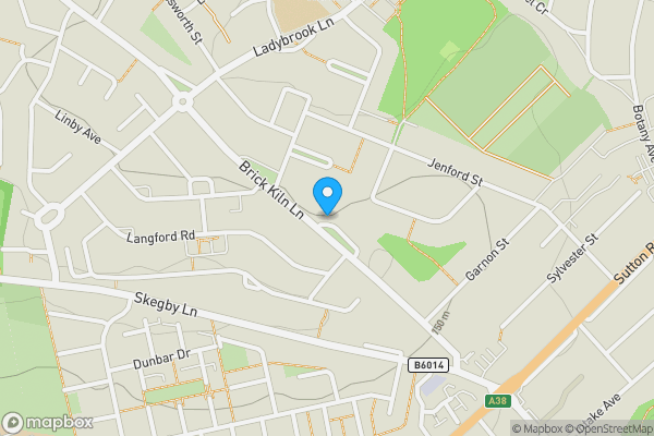 Map location for 78 Brick Kiln Lane, Mansfield, Nottinghamshire NG18 5JX
