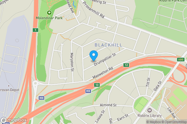 Map location for 50 Drumpellier Street, Glasgow, G33 1BT