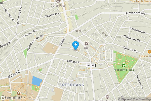 Map location for Hill Park Crescent, PLYMOUTH, PL4 8JW