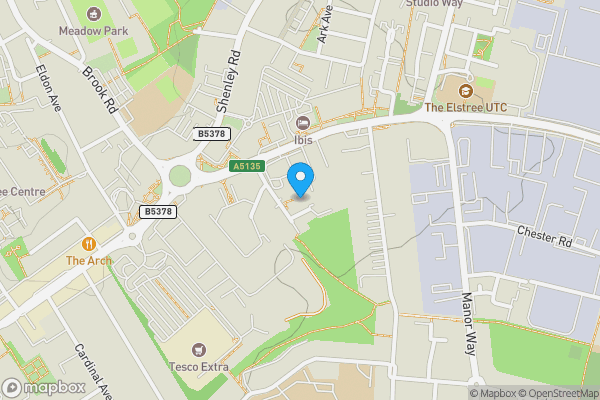 Map location for Flat 69 Foster House, Maxwell Road, Borehamwood, Hertfordshire, WD6 1FS