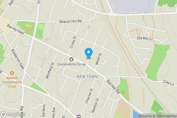 Map location for Vernon Street Garage, Vernon Street, Newark, Nottinghamshire, NG24 1PW