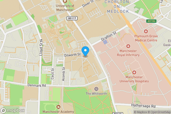 Map location for The Grand, Aytoun Street, Manchester, M1 3DA