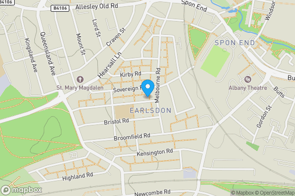 Map location for 137 Kingston Road, Coventry, CV5 6LQ