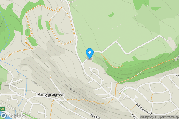 Map location for Land to the rear of Graigwen Farm, Graigwen, Pontypridd, CF37 3NL