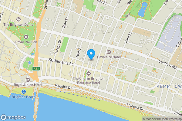 Map location for 44 Devonshire Place, Brighton, East Sussex, BN2 1QB