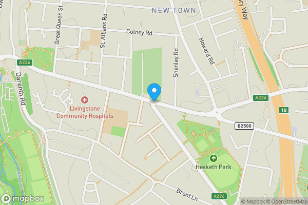 Map location for The Brent, Dartford, Kent, DA1 1YG