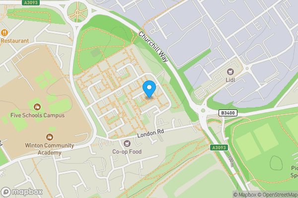 Map location for Garages 1, 2 & 4 Duncan Court, Andover, Hampshire, SP10 1QF
