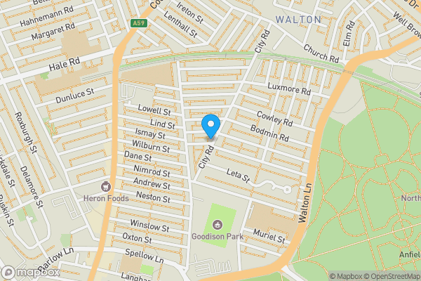 Map location for 43A - 45 City Road, Liverpool, Merseyside L4 5UN