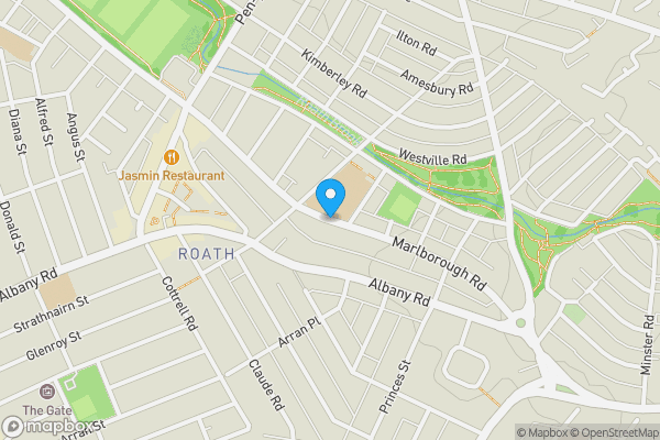 Map location for Marlborough Road, Cardiff, South Glamorgan, CF23 5BY