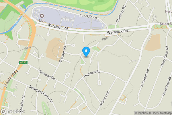 Map location for 4 Shawbrook Grove, Birmingham, West Midlands, B14 4RG
