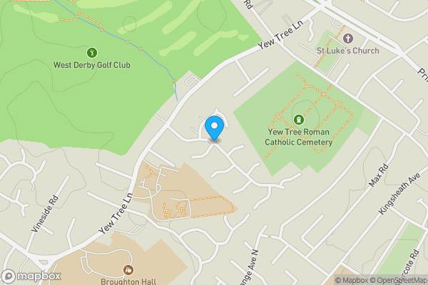 Map location for Land off St Andrews Avenue, (Belfry Close, Muirfield Close and Troon Close), West Derby, Liverpool, Merseyside L12 9LU