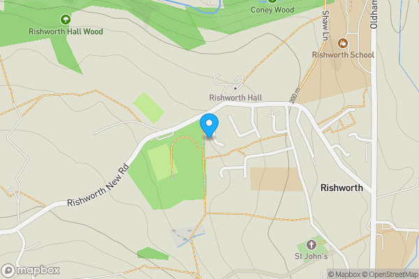 Map location for 7 Rishworth Hall Close, Rishworth, Sowerby Bridge, West Yorkshire, HX6 4QP