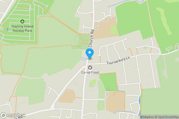 Map location for 6 Church Road, Hayling Island, PO11 0NT
