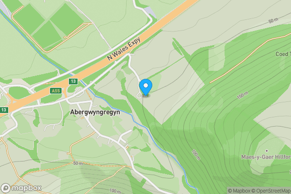 Map location for Sunnyside Abergwyngregyn, Llanfairfechan, Gwynedd, LL33 0LA