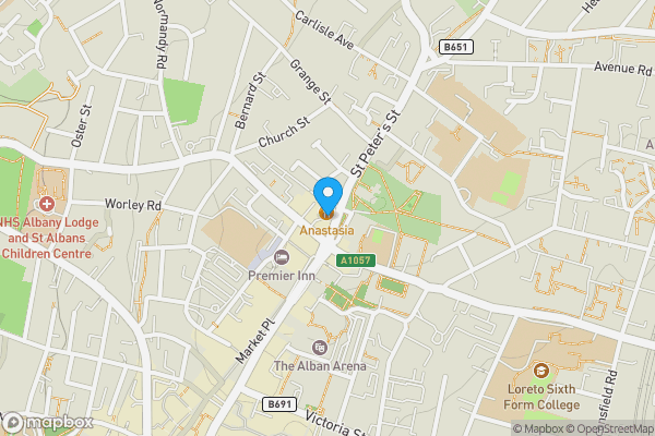 Map location for 95-97 St. Peters Street, St. Albans, Hertfordshire, AL1 3EN