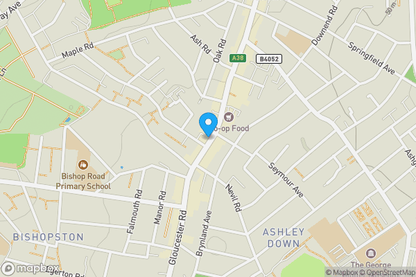 Map location for Flat A, 286 Gloucester Road, Horfield, BS7 8PD