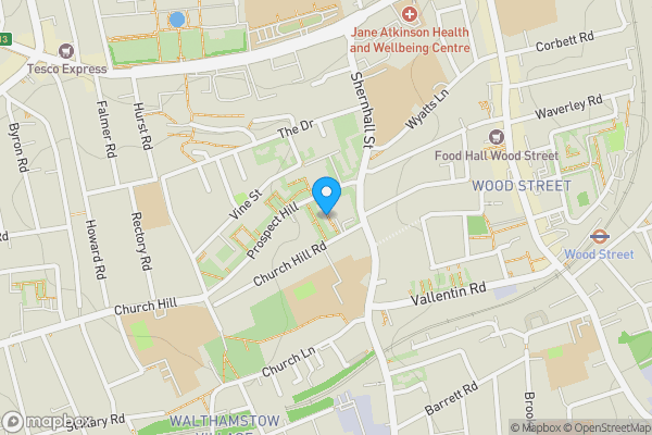 Map location for Crosbie House, Prospect Hill, London, E17