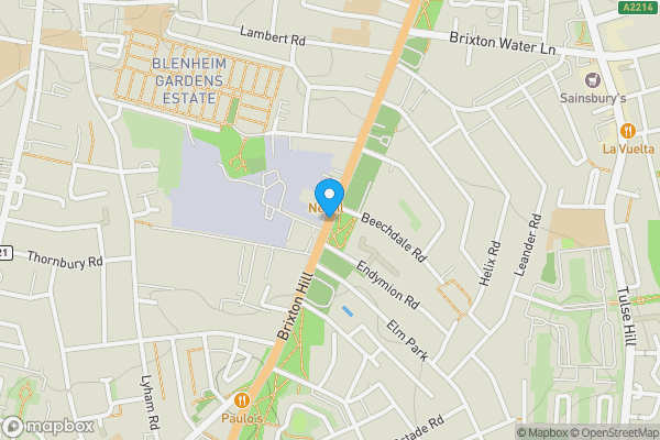 Map location for Brixton Hill, London, SW2 1HT