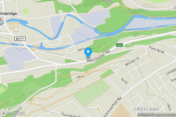Map location for Manchester Road, Linthwaite, West Yorkshire, HD4 5SG