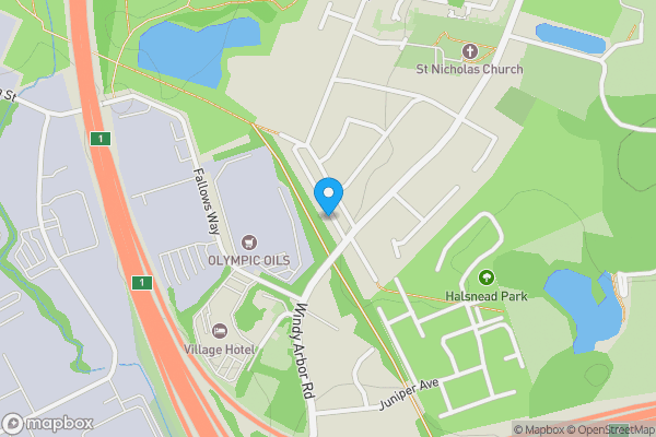 Map location for 9 Cronton Avenue, Whiston, Prescot, Merseyside L35 3SH