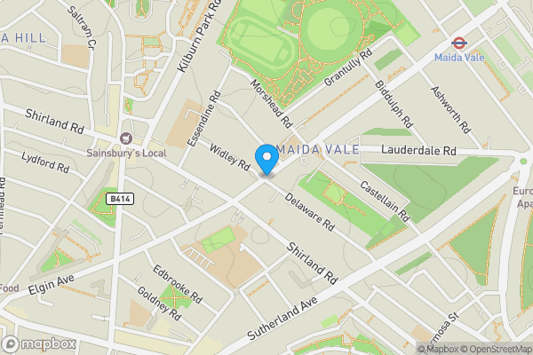 Map location for 45 Marble House, Elgin Avenue, Maida Vale, London W9 3PT