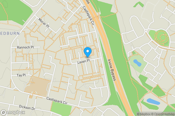 Map location for 52 Leven Place, Irvine, East Ayrshire, KA12 9PD