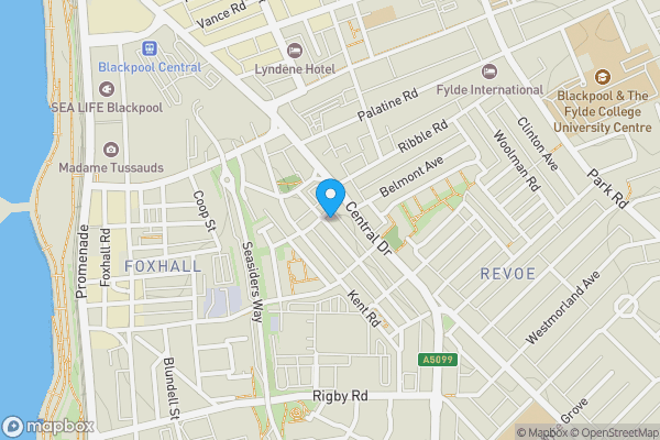 Map location for 22 Erdington Road, Blackpool, Lancashire, FY1 5EG