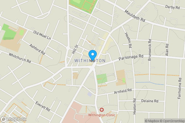 Map location for Wilmslow Road, MANCHESTER, Lancashire, M20 3BP