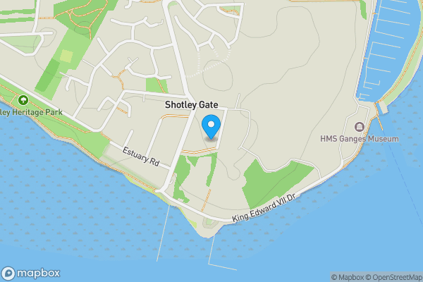 Map location for 25 Old School House, Shotley Gate, Ipswich, Suffolk IP9 1QP