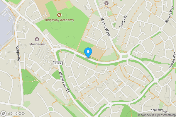 Map location for Land and Roadway on the north side of, Panshanger Drive, Welwyn Garden City, Hertfordshire, AL7 2PJ