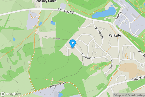 Map location for Cheltenham Grove, Newcastle ST5 6QR