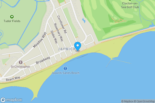 Map location for Beach Kiosk, Badminton Road, Jaywick, Essex, CO15 2EE