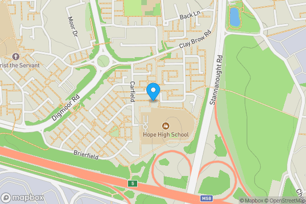 Map location for 172 Castlehey, Skelmersdale, Lancashire, WN8 9DT