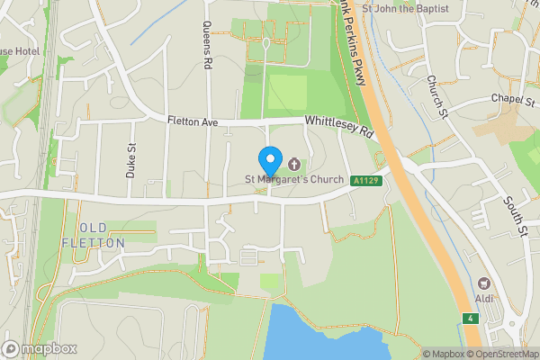 Map location for Fletton Avenue, Peterborough, Cambridgeshire, PE2 8DE