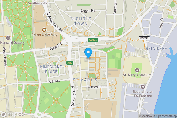 Map location for Golden Grove, Southampton, Hampshire, SO14 1QJ