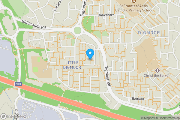 Map location for 140 Acregate, Skelmersdale, Lancashire, WN8 9LU
