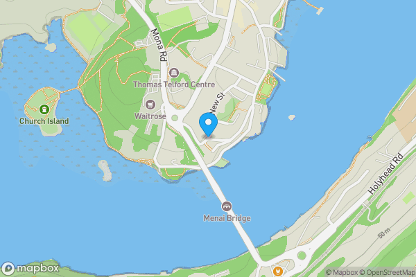 Map location for Cambria Road, MENAI BRIDGE, Gwynedd, LL59 5HG
