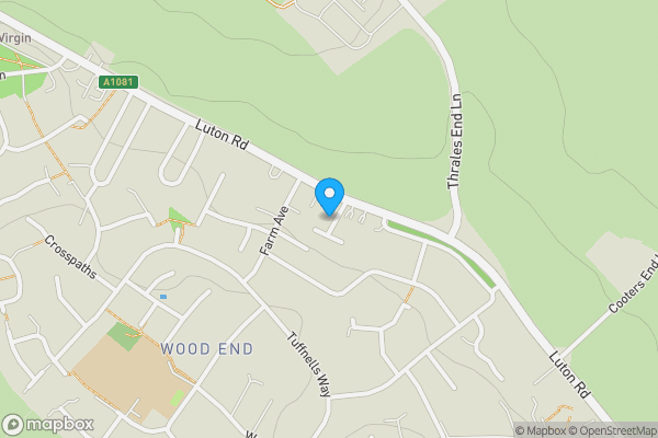 Map location for 315 Luton Road, Harpenden, Hertfordshire, AL5 3LW
