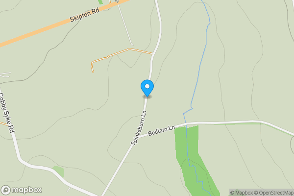 Map location for Spinksburn Barn, Harrogate, North Yorkshire HG3 1SD