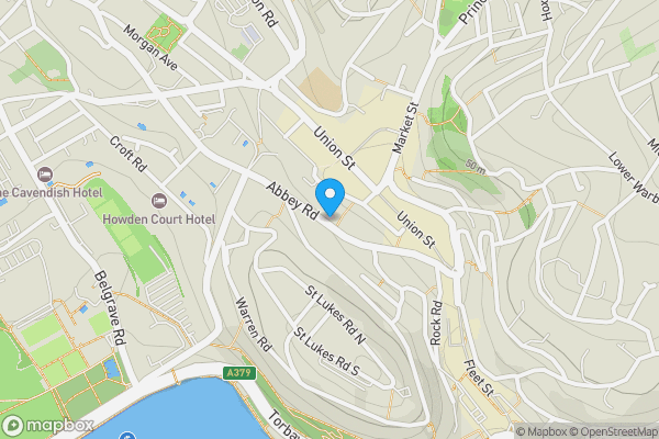 Map location for Flat 1, 63 Abbey Road, Torquay, Torbay, TQ2 5NN
