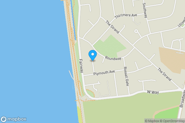 Map location for Hove Avenue, Fleetwood, FY7 8JE
