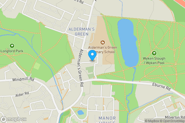 Map location for Co-Operative Street, Coventry, West Midlands, CV2 1PT