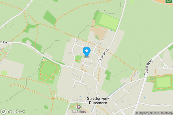 Map location for Land, Hill Crescent, Stretton on Dunsmore, Rugby, Warwickshire CV23 9NF