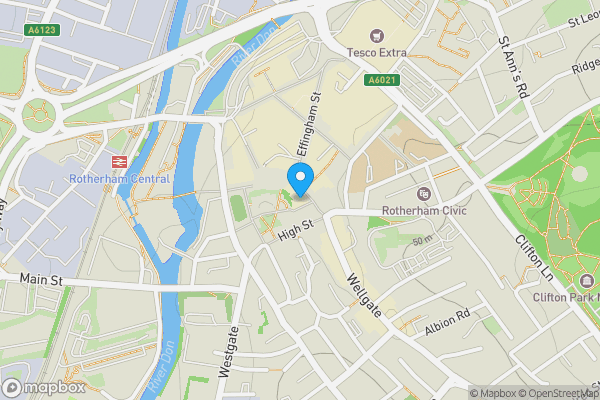 Map location for 24-26 College Street Rotherham South Yorkshire S65 1AG