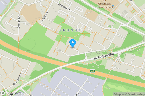 Map location for Drovers Croft, MILTON KEYNES, Buckinghamshire, MK12 6AN