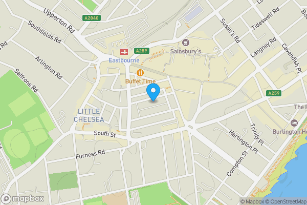 Map location for 8 26 Hyde Gardens, Eastbourne, East Sussex, BN21 4PX