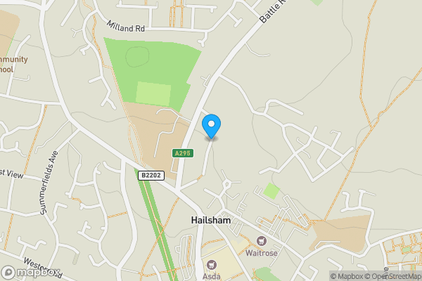 Map location for Battle Crescent, HAILSHAM, East Sussex, BN27 1EN