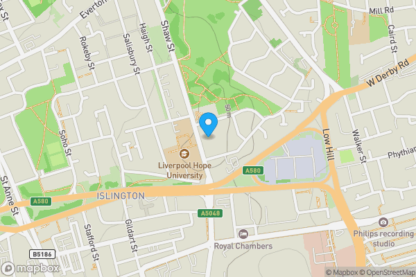 Map location for Apartment 115 The Collegiate, Liverpool, Merseyside, L6 1HA